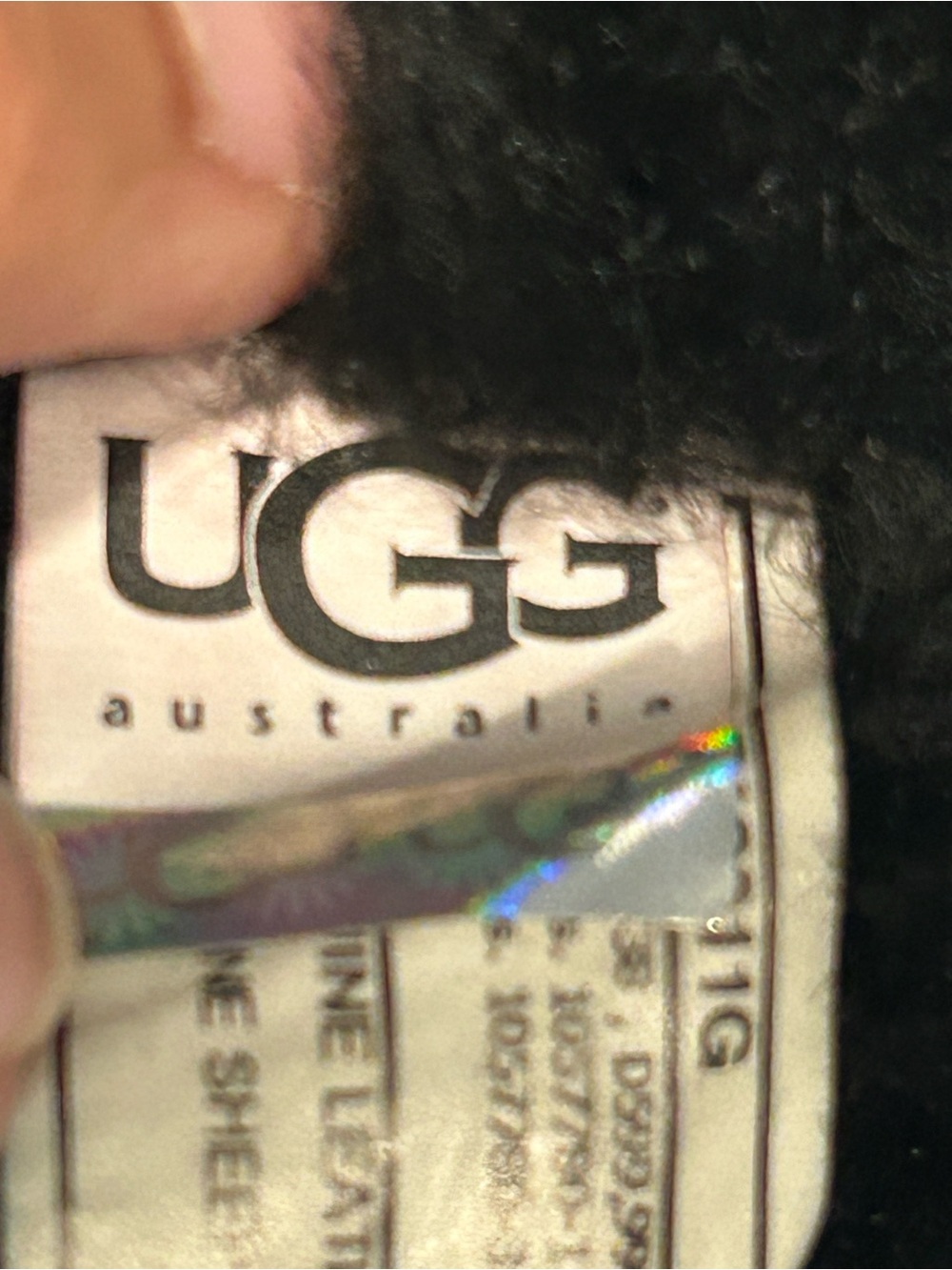 UGG Australia Bailey Button Classic Short Black Women Sheepskin Boots 5803 Sz 9 - Picture 12 of 12